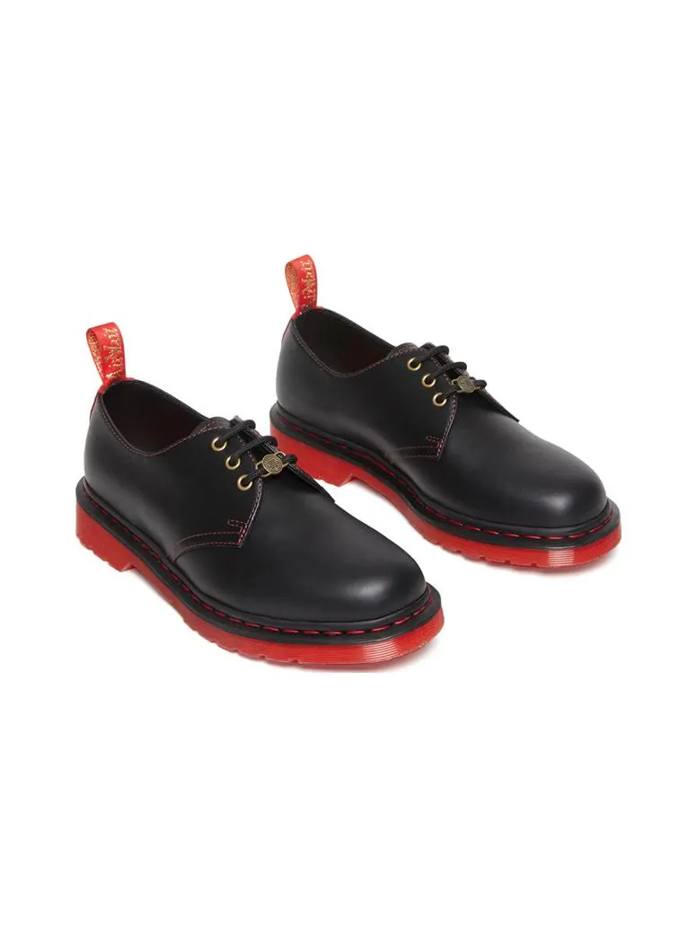 Ботинки Dr. Martens 1461 «Год Кролика», кожаные — изображение 3 из 5, черный/красный