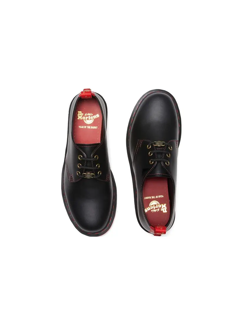 Ботинки Dr. Martens 1461 «Год Кролика», кожаные — изображение 5 из 5, черный/красный