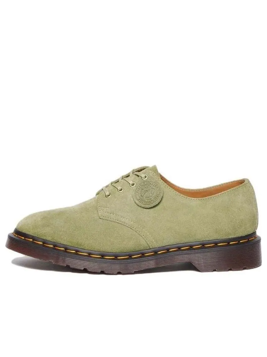 Туфли Dr. Martens Smiths замшевые, бледно-оливковые — изображение 1 из 5, бледный оливковый