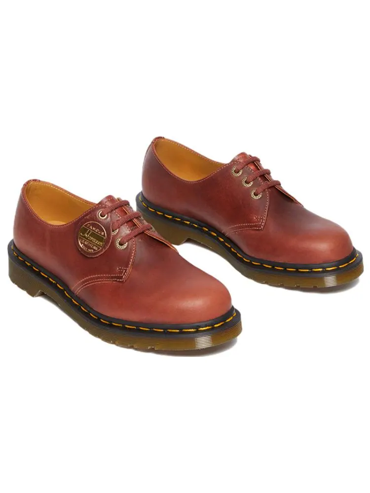 Кроссовки Dr. Martens 1461 Made in England Oxford Shoes, кожаные — изображение 3 из 6, коричневый