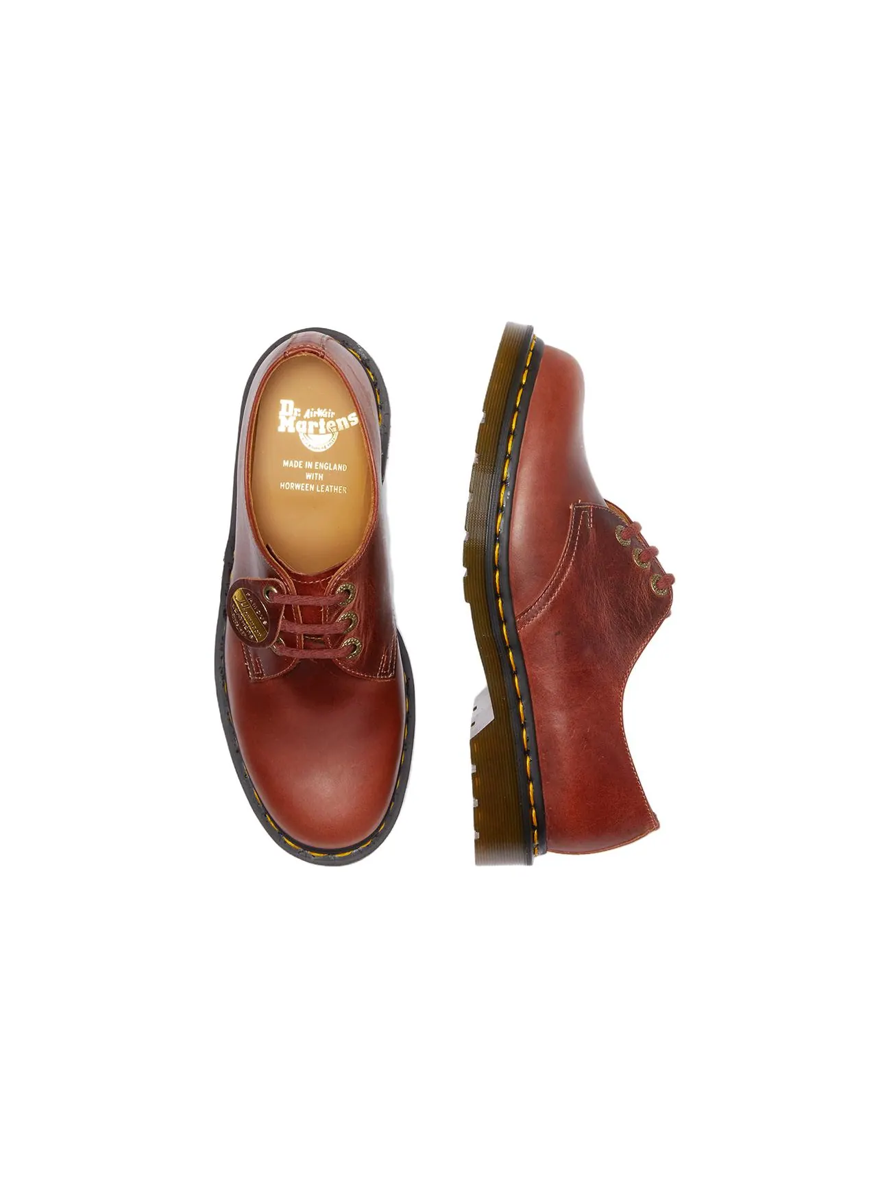 Кроссовки Dr. Martens 1461 Made in England Oxford Shoes, кожаные — изображение 5 из 6, коричневый