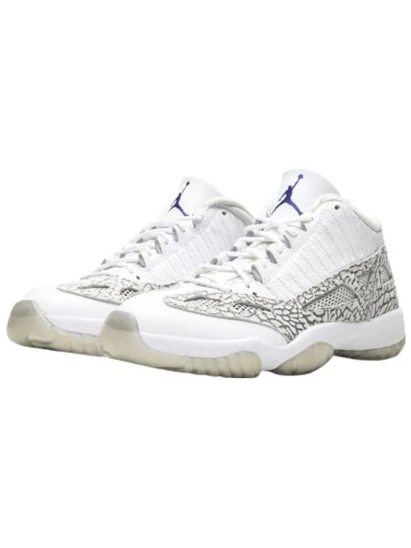 Кроссовки 11 ретро низкие ie Air Jordan — изображение 2 из 4, белый/-серый
