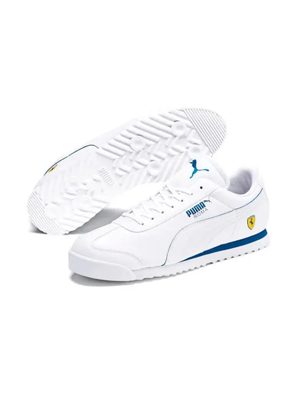 Кроссовки ferrari x sf roma 'white galaxy blue' Puma — изображение 4 из 4, белый/синий