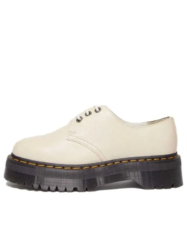 Кроссовки Dr. Martens 1461 II Pisa Leather Platform Shoes, кожаные — изображение 1 из 6, бежевый