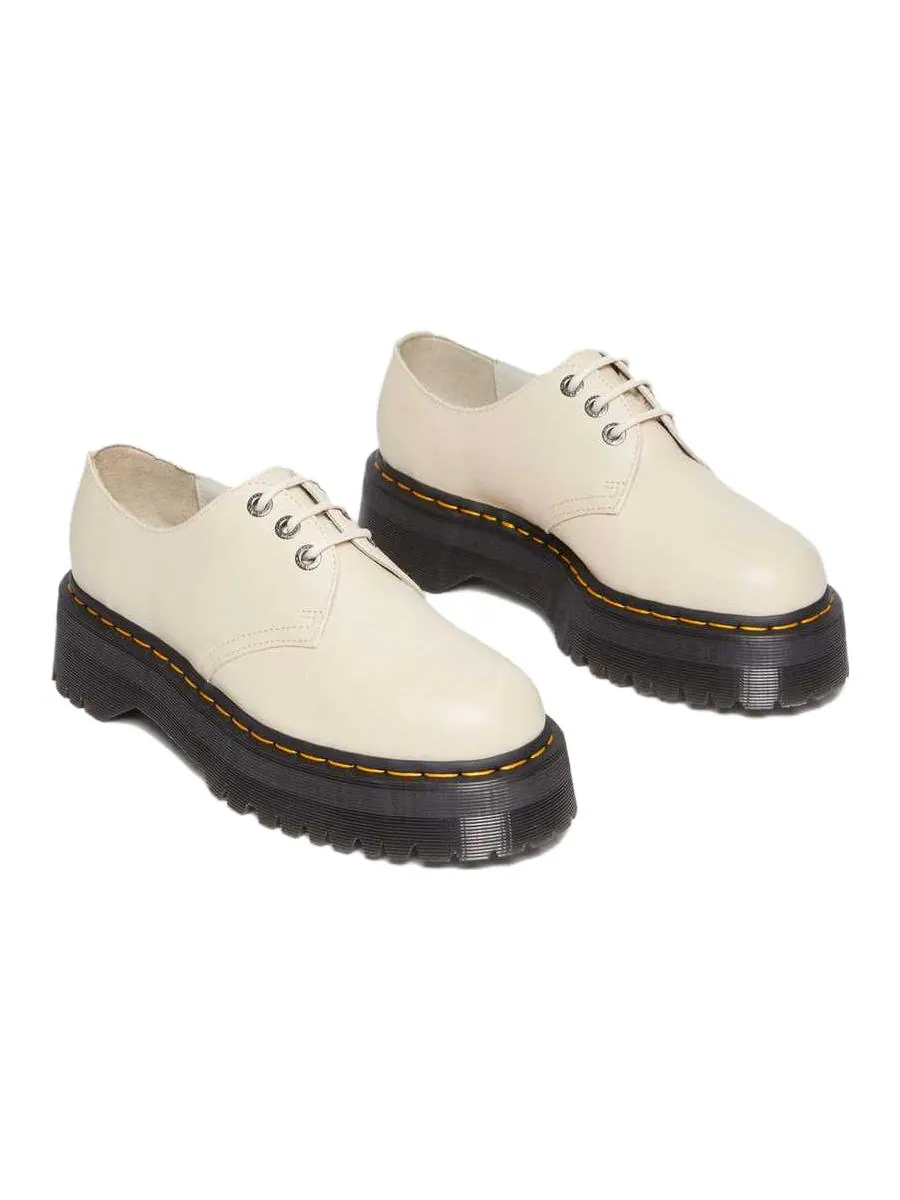 Кроссовки Dr. Martens 1461 II Pisa Leather Platform Shoes, кожаные — изображение 4 из 6, бежевый