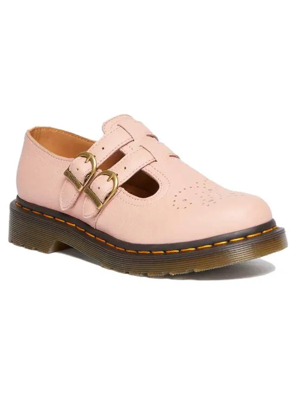 Кроссовки Dr. Martens 8065 Virginia Leather Mary Jane 'Peach Beige' — изображение 2 из 4, бежевый