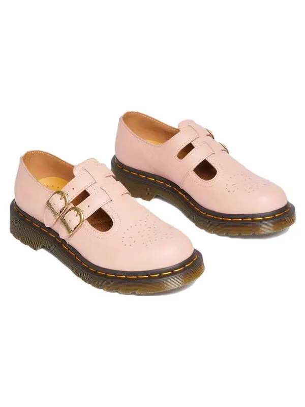 Кроссовки Dr. Martens 8065 Virginia Leather Mary Jane 'Peach Beige' — изображение 3 из 4, бежевый