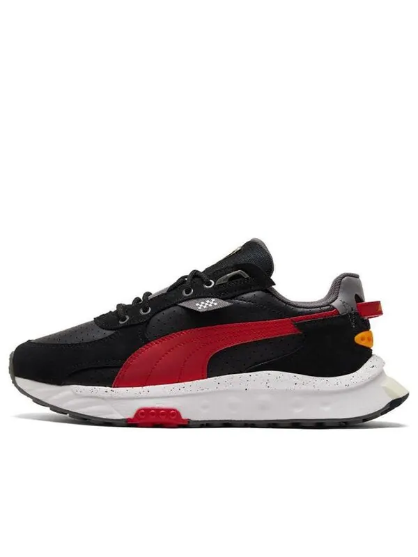 Кроссовки scuderia ferrari x wild rider 'black rosso corsa' Puma — изображение 1 из 4, черный/красный