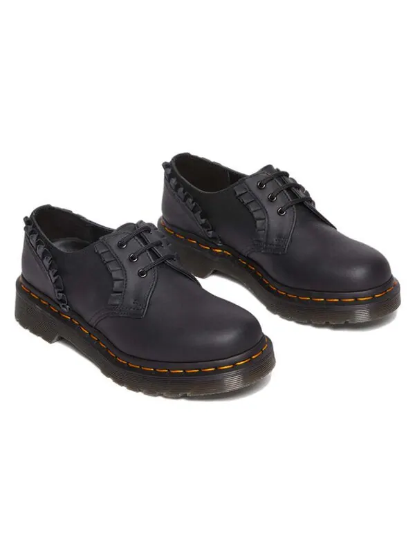 Кроссовки Dr. Martens 1461 Frill Nappa Leather Oxford Shoes — изображение 3 из 4, черный