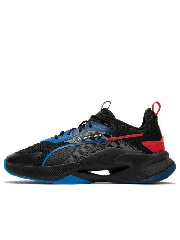 Кроссовки bmw motorsport lgnd renegade 'black cool cobalt' Puma — изображение 1 из 4, черный//красный