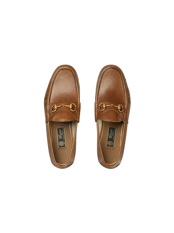 Кроссовки horsebit 1953 loafers leather Gucci — изображение 3 из 4, коричневый