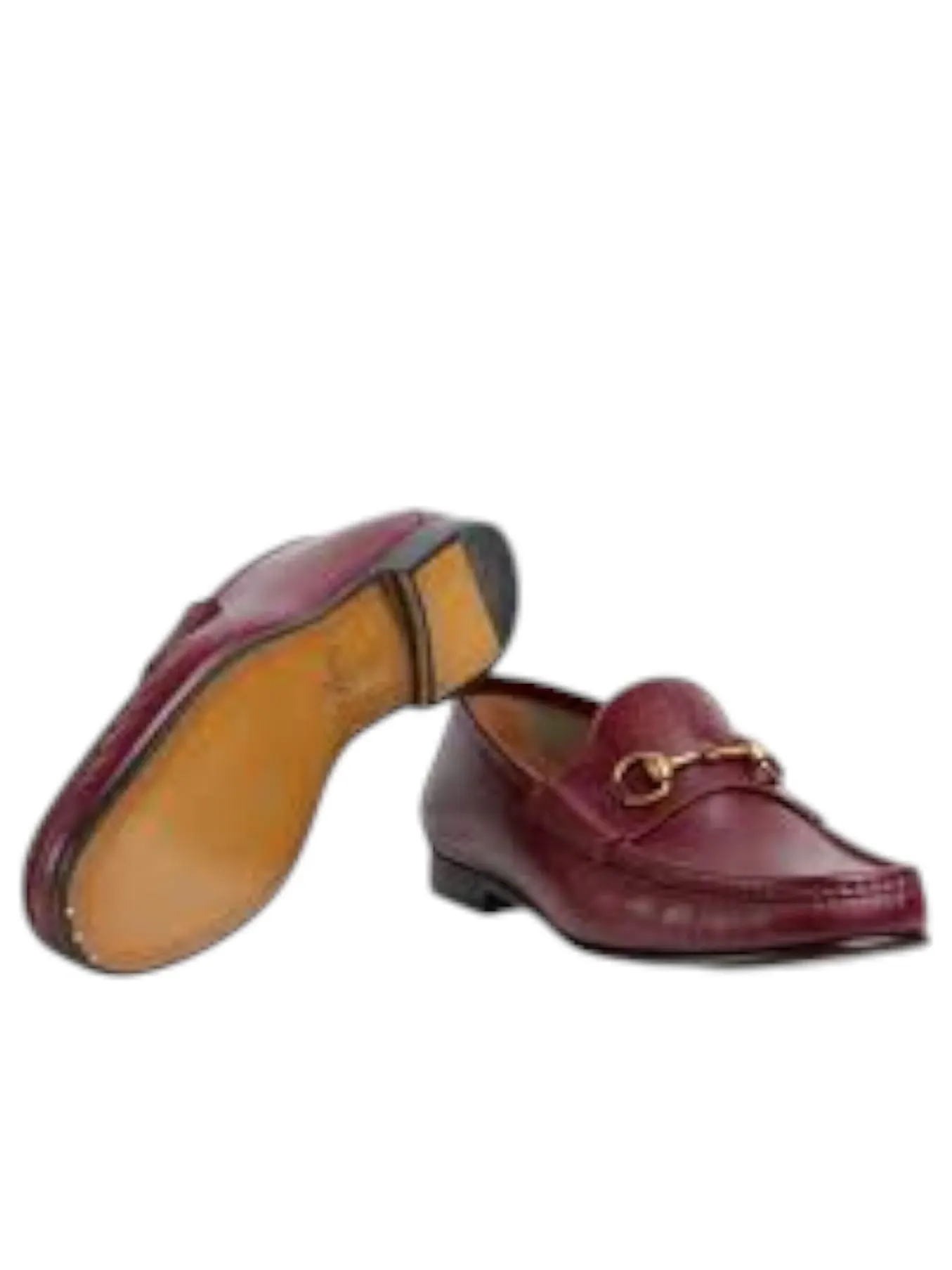Кожаные лоферы Gucci 1953 Horsebit Rosso Ancora — изображение 3 из 6, красный
