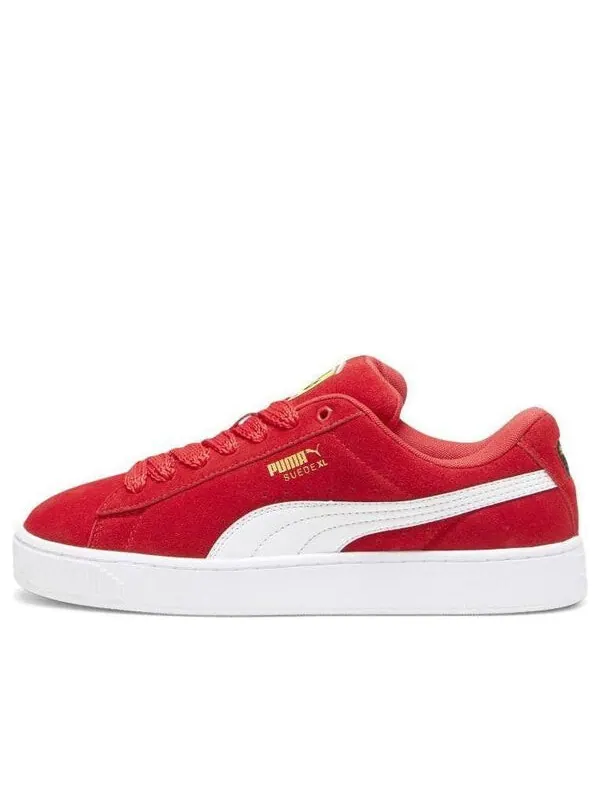 Кроссовки scuderia ferrari x suede xl 'rosso corsa white' Puma — изображение 1 из 4, красный/белый