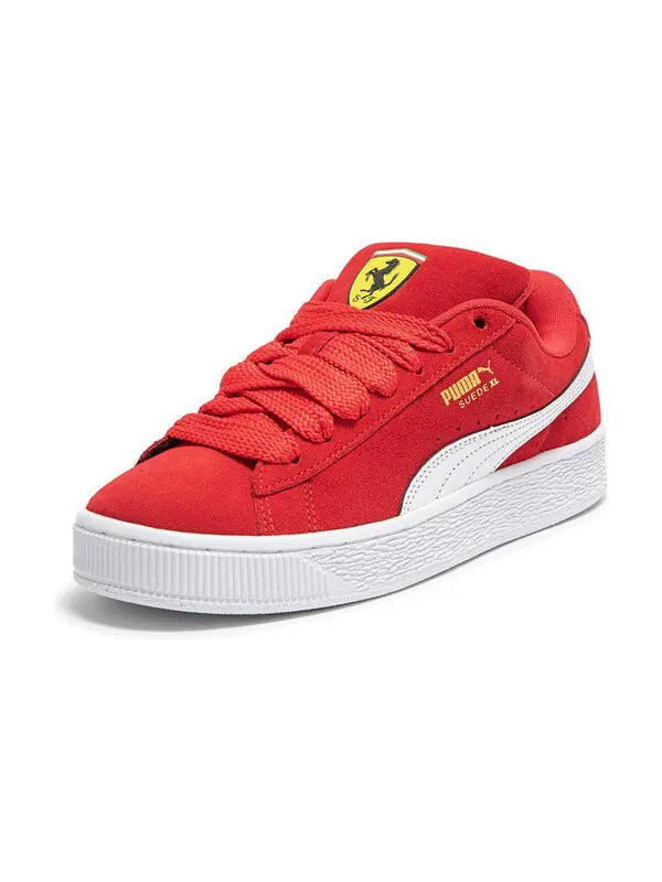 Кроссовки scuderia ferrari x suede xl 'rosso corsa white' Puma — изображение 3 из 4, красный/белый