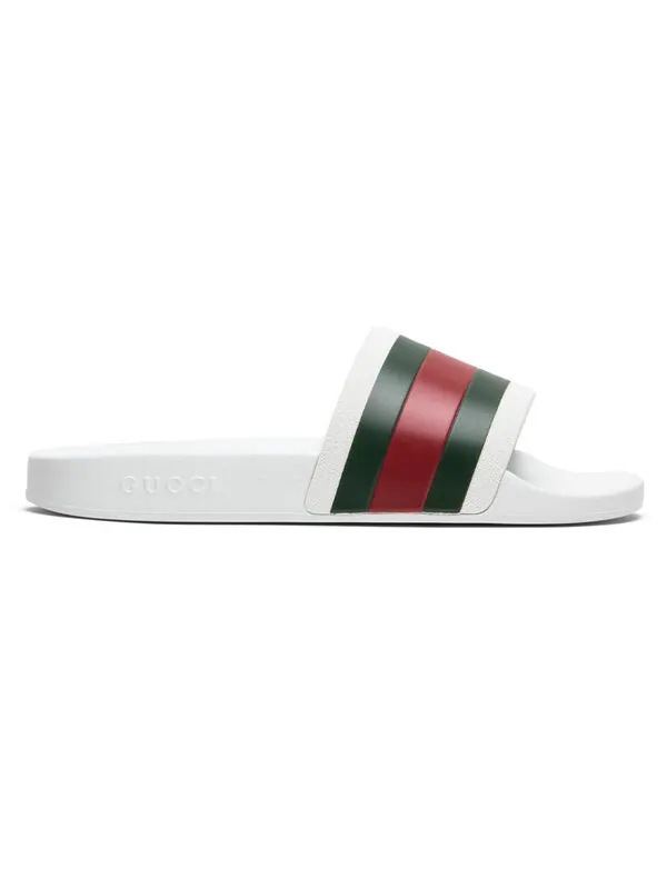Тапочки pursuit '72 rubber slide 'white' Gucci — изображение 2 из 4, белый