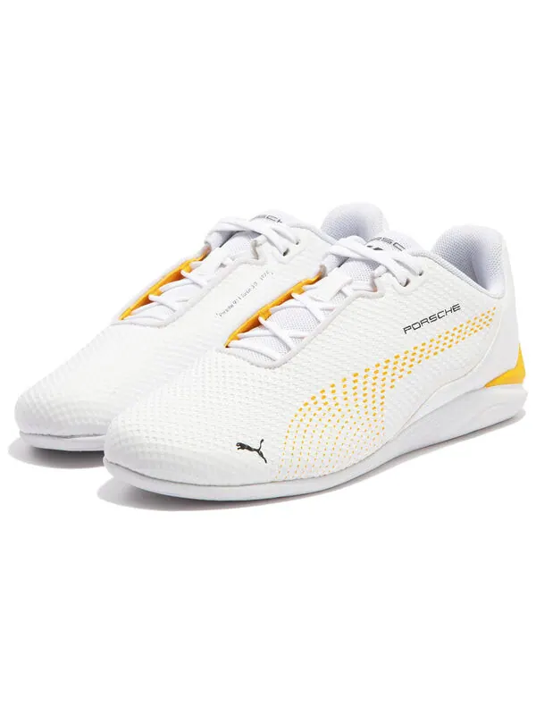 Кроссовки porsche legacy drift cat decima driving shoes 'white yellow' Puma — изображение 2 из 4, белый/желтый