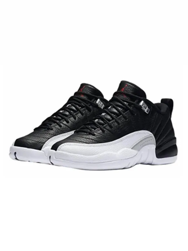 Кроссовки 12 ретро низкие Air Jordan — изображение 2 из 4, черный/красный-белый