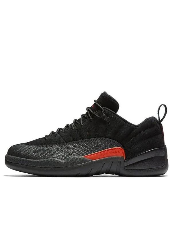 Кроссовки 12 ретро низкие Air Jordan — изображение 1 из 4, черный/оранжевый