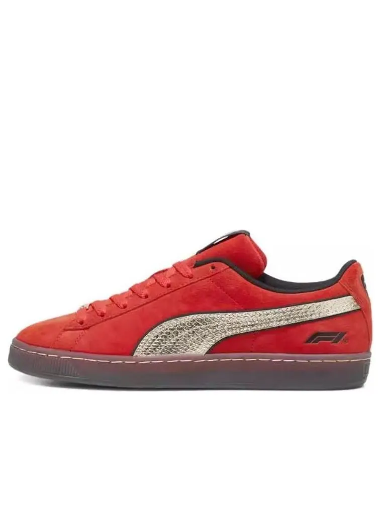 Кроссовки PUMA x Formula 1 Shanghai GP Suede 'Pop Red Gold' — изображение 1 из 5, красный