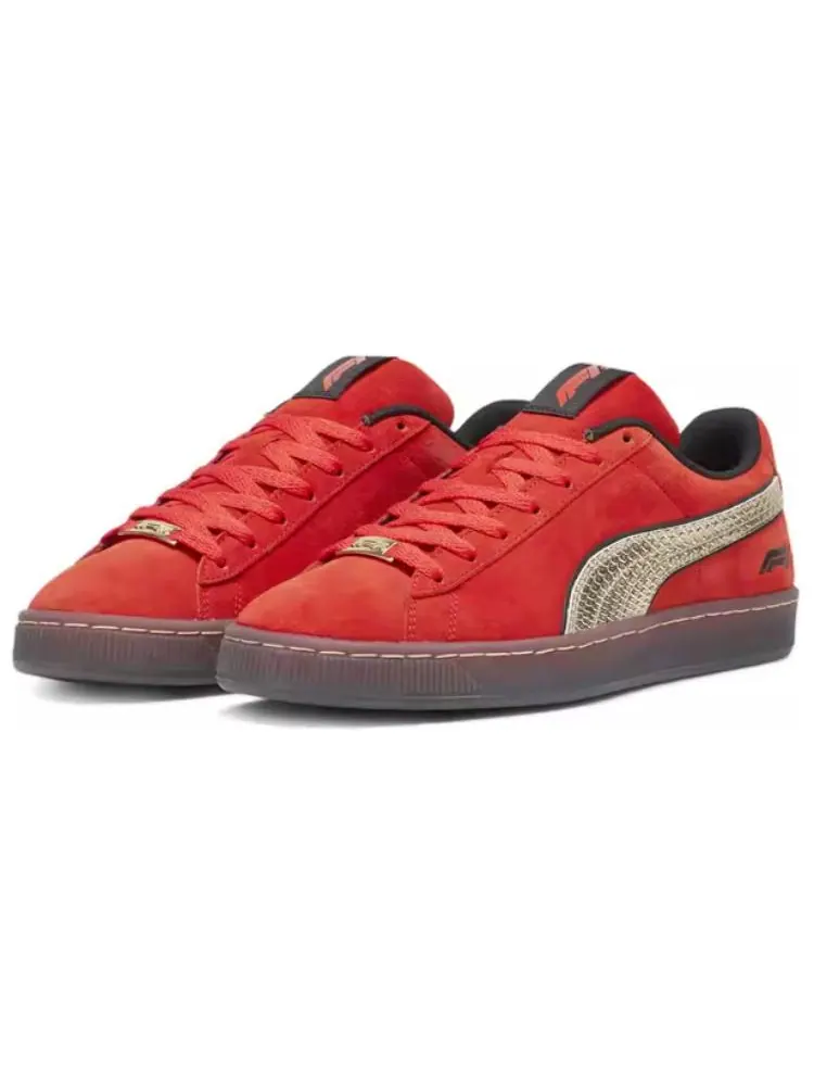 Кроссовки PUMA x Formula 1 Shanghai GP Suede 'Pop Red Gold' — изображение 3 из 5, красный