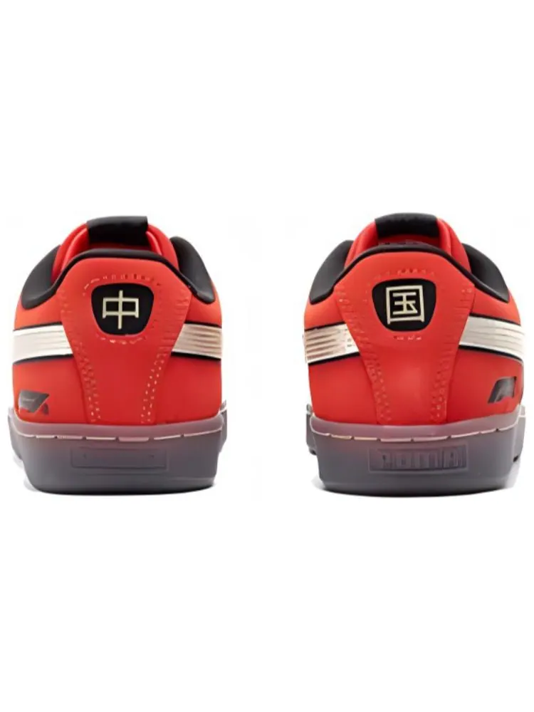 Кроссовки PUMA x Formula 1 Shanghai GP Suede 'Pop Red Gold' — изображение 4 из 5, красный