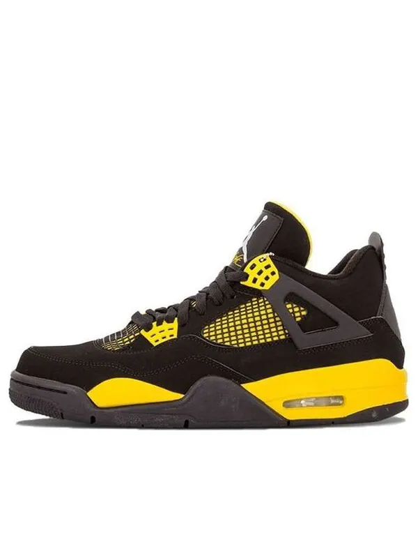 Кроссовки 4 ретро Air Jordan — изображение 1 из 4, черный/желтый-белый