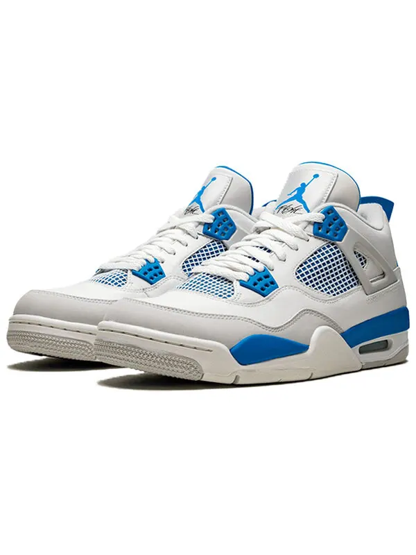 Кроссовки 4 ретро Air Jordan — изображение 2 из 4, белый/синий-серый