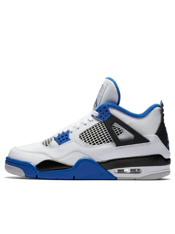Кроссовки 4 retro 'motorsports' Air Jordan — изображение 1 из 4, белый/синий/черный