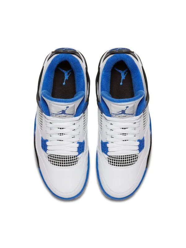 Кроссовки 4 retro 'motorsports' Air Jordan — изображение 2 из 4, белый/синий/черный