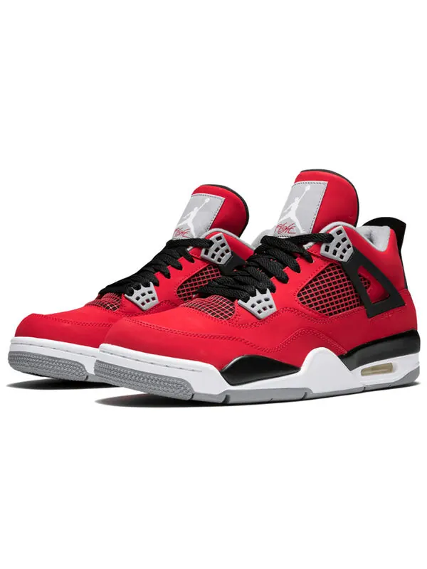 Кроссовки 4 ретро Air Jordan — изображение 3 из 4, красный/белый--серый