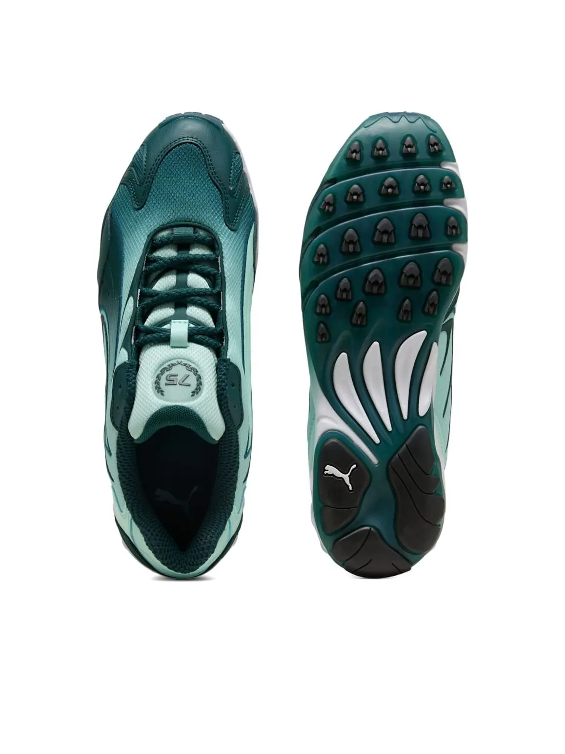 Кроссовки PUMA Formula 1 75 Years 'Mint Melt Black' — изображение 3 из 6, зеленый