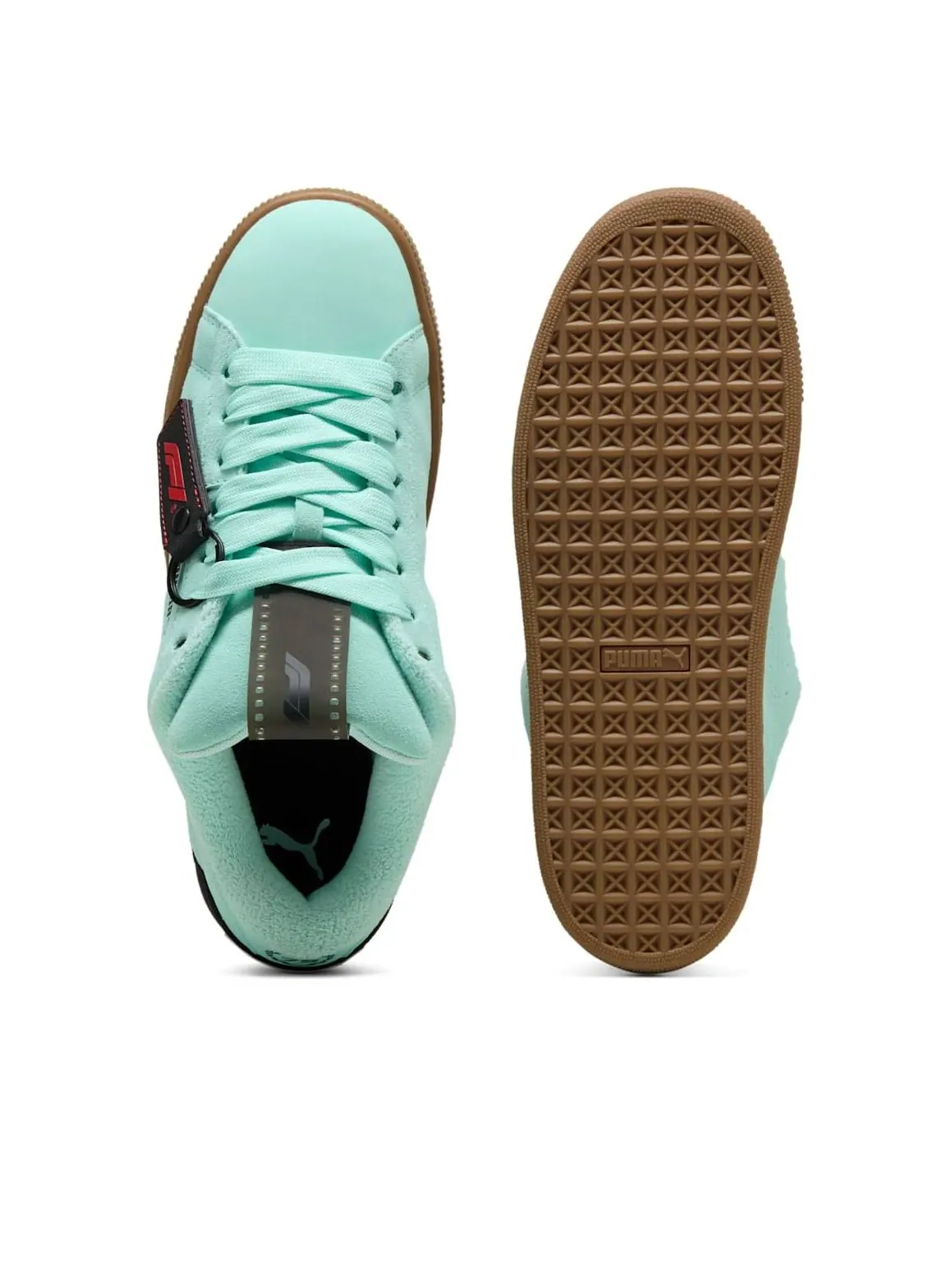 Puma Formula 1 75 Years Suede XL 'Mint Melt' — изображение 3 из 6, черный