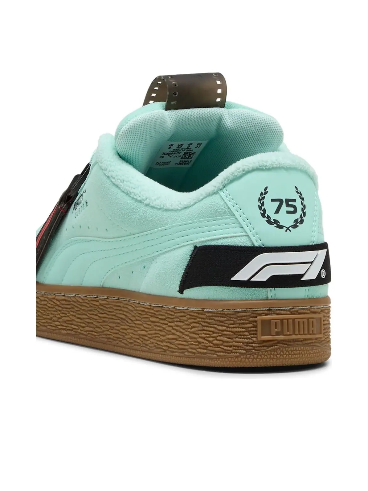 Puma Formula 1 75 Years Suede XL 'Mint Melt' — изображение 4 из 6, черный