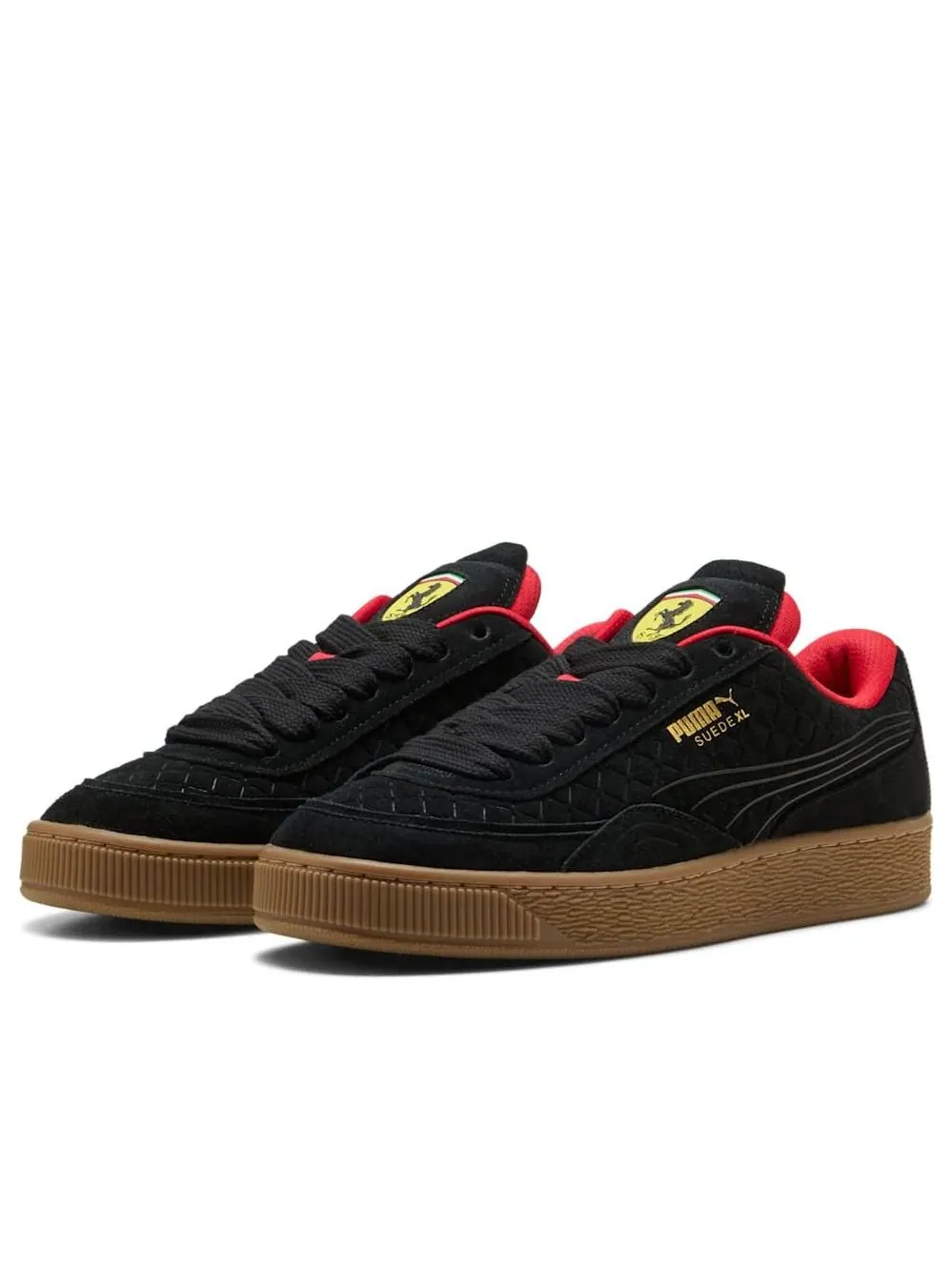 Кроссовки PUMA Scuderia Ferrari Suede XL 'Black' — изображение 2 из 6, черный