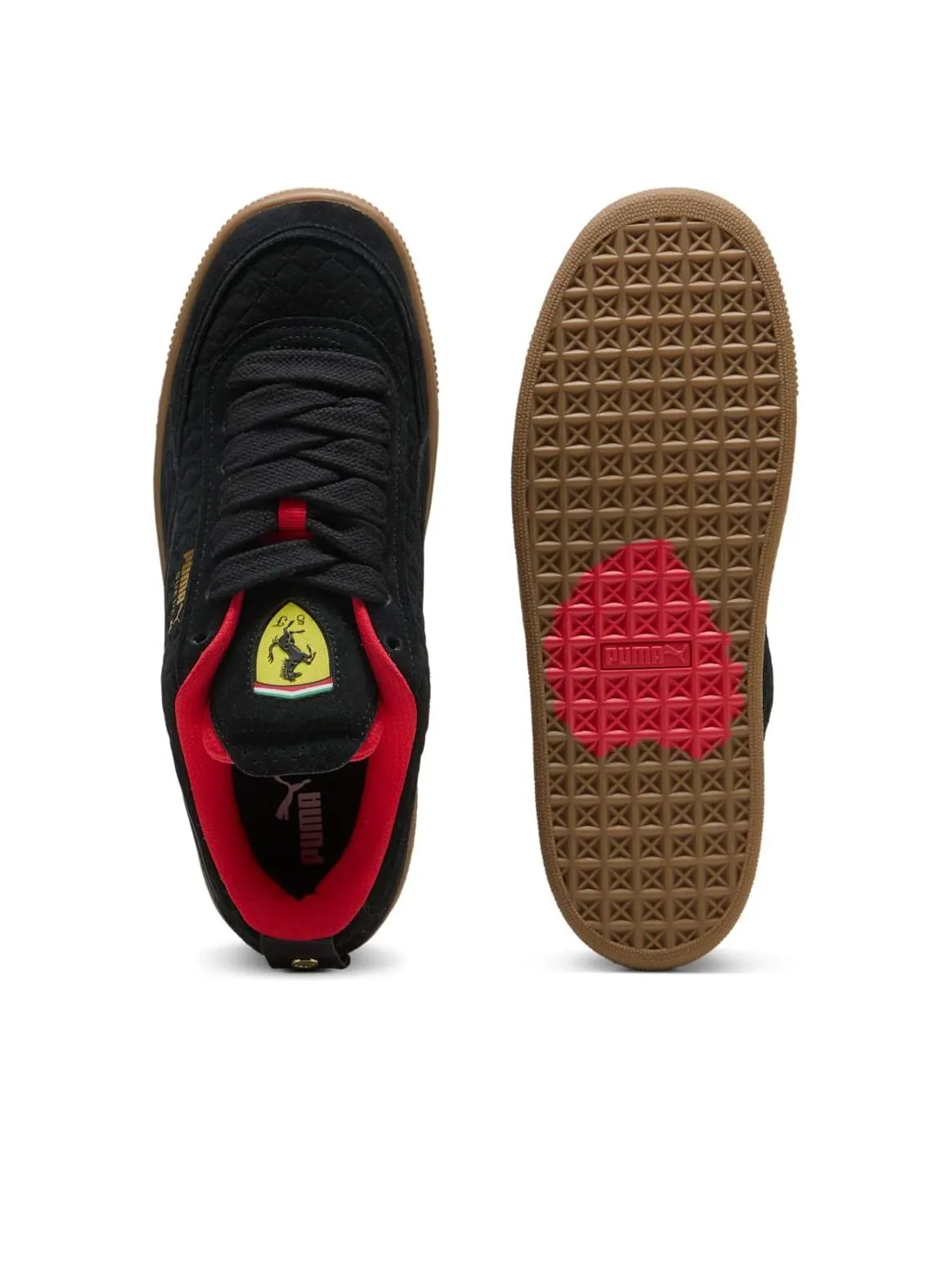Кроссовки PUMA Scuderia Ferrari Suede XL 'Black' — изображение 3 из 6, черный