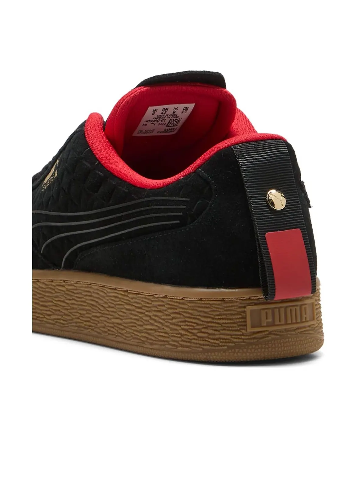 Кроссовки PUMA Scuderia Ferrari Suede XL 'Black' — изображение 4 из 6, черный