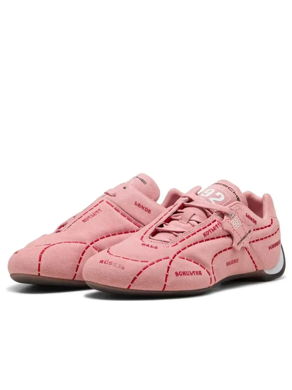 Кроссовки PUMA Porsche Legacy Sau Future Cat Sau 'Rosy Outlook Regal Red' — изображение 2 из 5, розовый