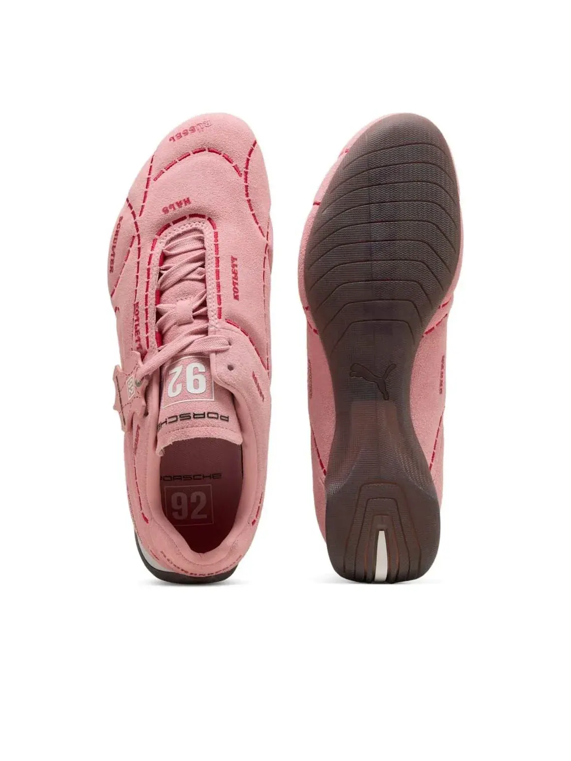 Кроссовки PUMA Porsche Legacy Sau Future Cat Sau 'Rosy Outlook Regal Red' — изображение 3 из 5, розовый