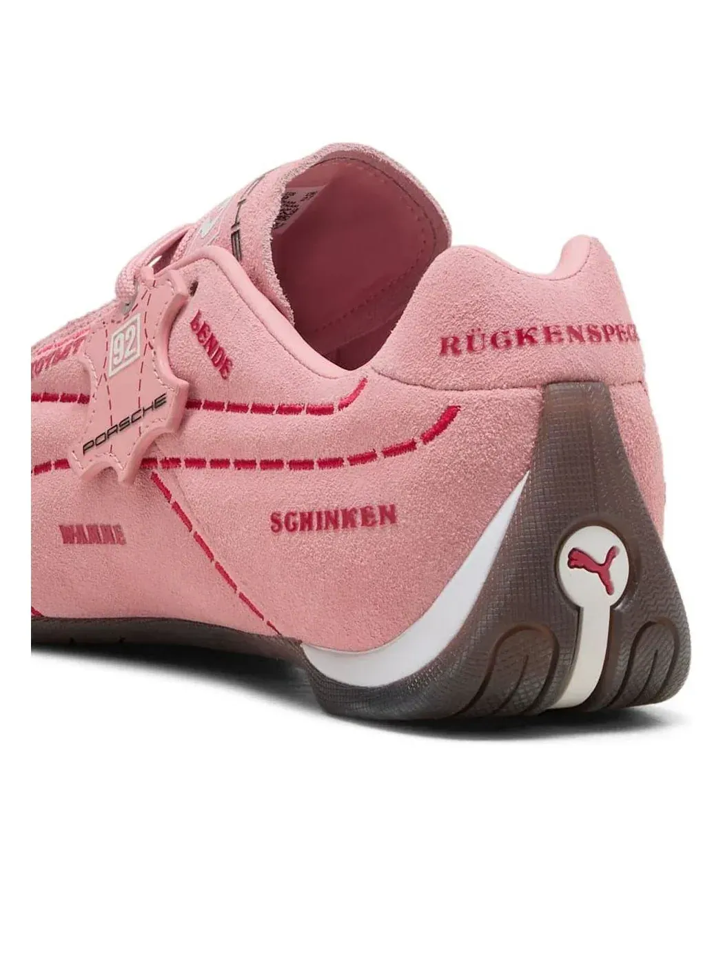 Кроссовки PUMA Porsche Legacy Sau Future Cat Sau 'Rosy Outlook Regal Red' — изображение 4 из 5, розовый