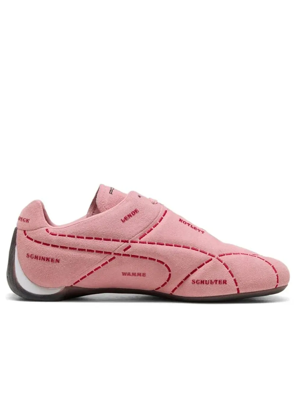 Кроссовки PUMA Porsche Legacy Sau Future Cat Sau 'Rosy Outlook Regal Red' — изображение 5 из 5, розовый
