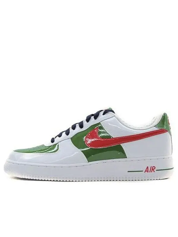 Кроссовки air force 1 премиум Nike — изображение 1 из 3, белый/красный/зеленый
