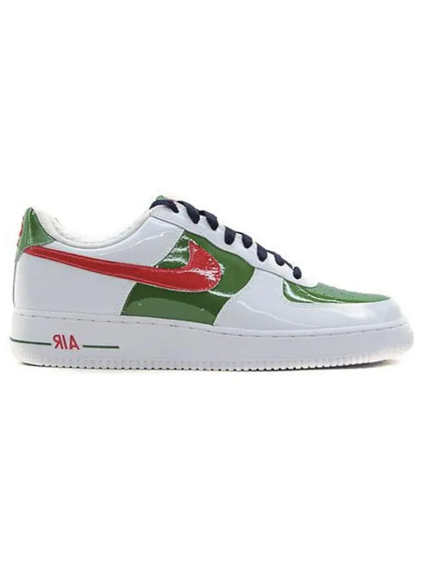 Кроссовки air force 1 премиум Nike — изображение 2 из 3, белый/красный/зеленый