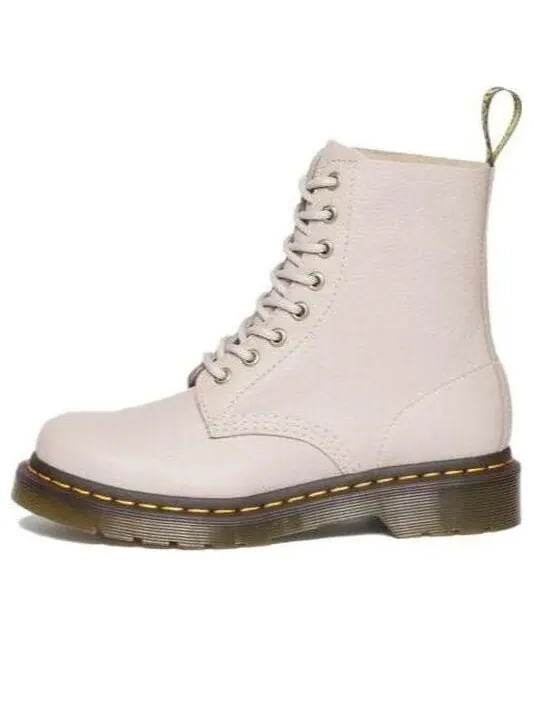 Ботинки Dr. Martens 1460 Pascal Virginia Leather Lace Up Boots 'Vintage Taupe' — изображение 1 из 4, бежевый
