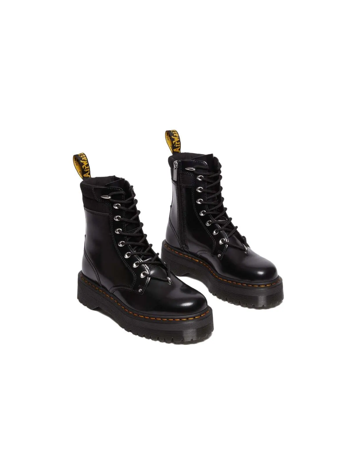 Ботинки Dr.Martens Jadon II лакированные кожаные на толстой подошве черные — изображение 3 из 4