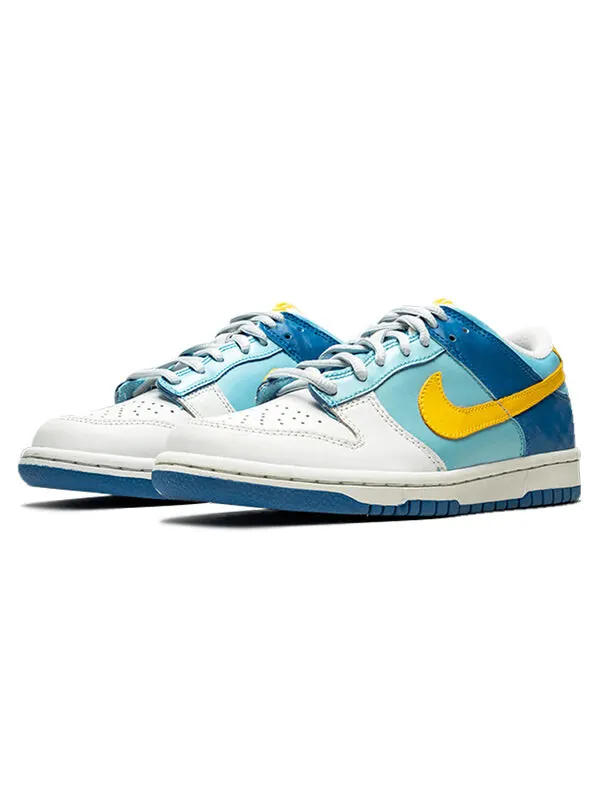 Кроссовки Air Dunk Low Nike — изображение 2 из 4, синий/желтый
