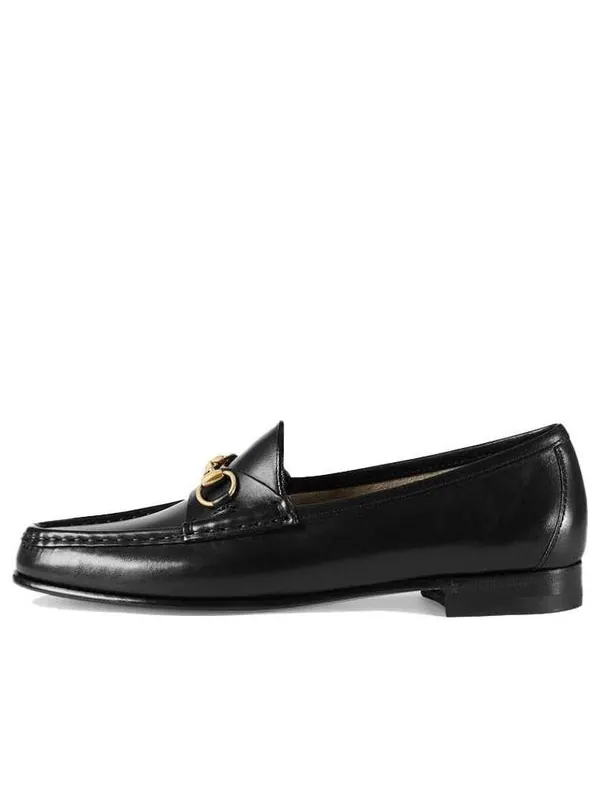 Кроссовки 1953 horsebit loafer 'black leather' Gucci — изображение 1 из 4, черный