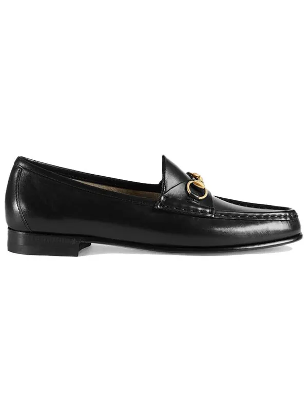 Кроссовки 1953 horsebit loafer 'black leather' Gucci — изображение 2 из 4, черный