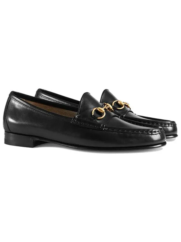 Кроссовки 1953 horsebit loafer 'black leather' Gucci — изображение 3 из 4, черный
