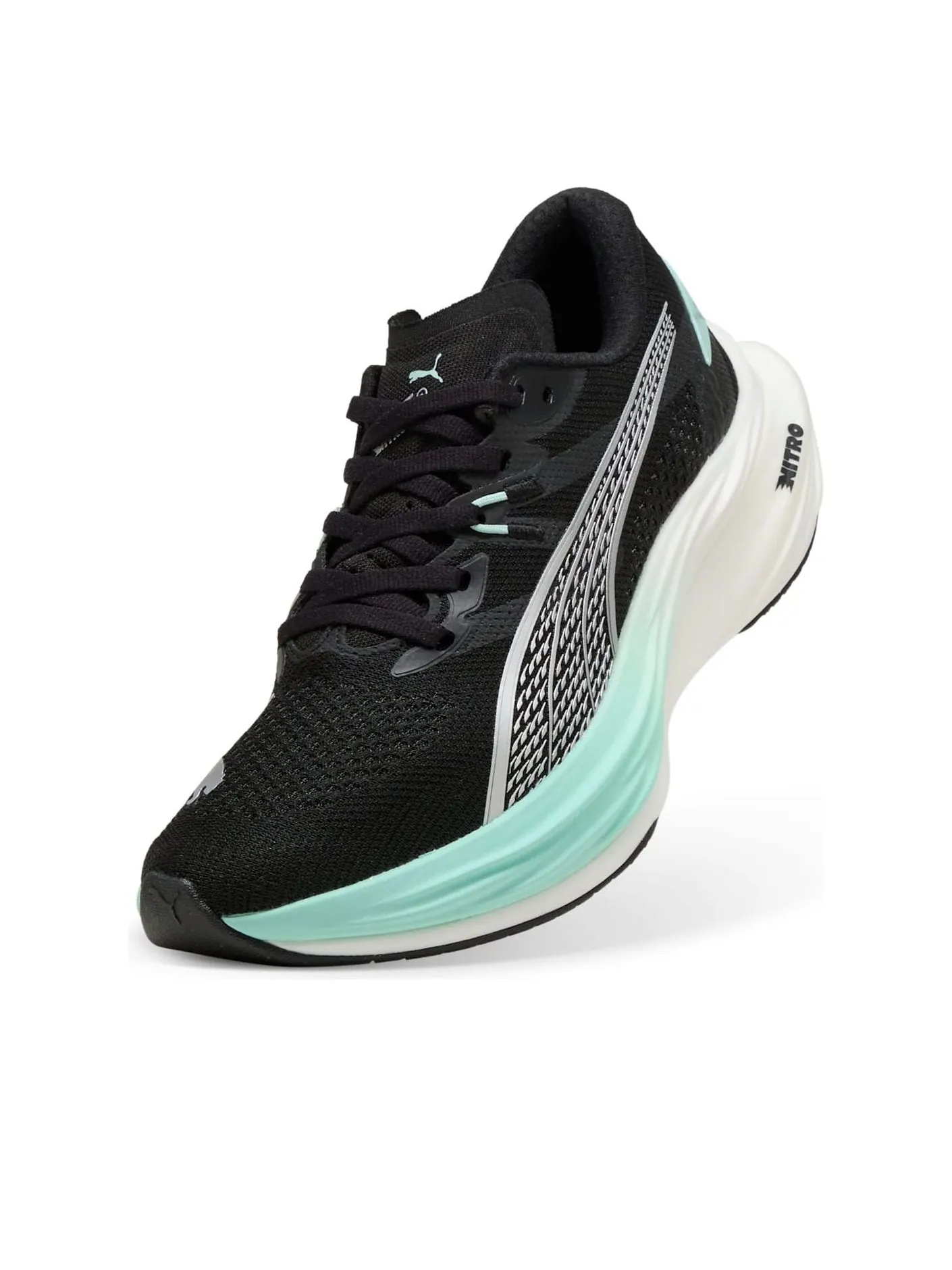 (WMNS) Puma Deviate Nitro 3 'Black Mint Blue' — изображение 3 из 6, черный/синий