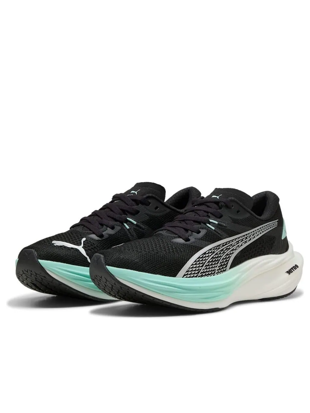 (WMNS) Puma Deviate Nitro 3 'Black Mint Blue' — изображение 6 из 6, черный/синий